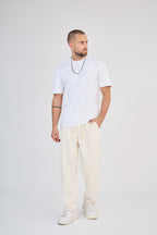 Ivory flowing pants
