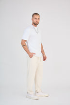 Ivory flowing pants