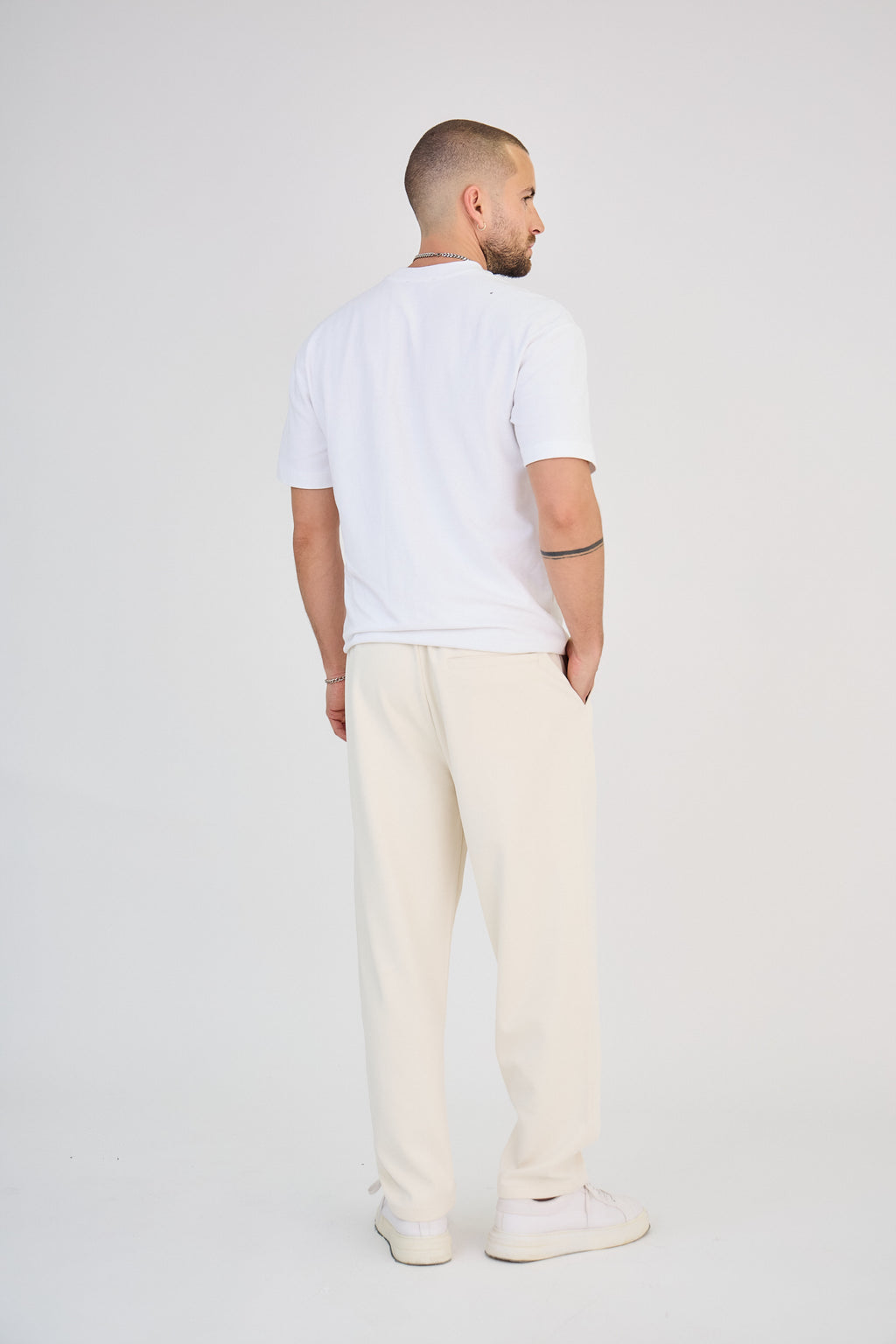 Ivory flowing pants