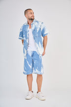 Blue Washed Effect Jeans Set