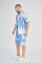 Blue Washed Effect Jeans Set