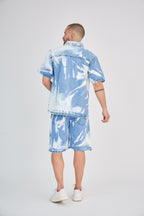 Blue Washed Effect Jeans Set