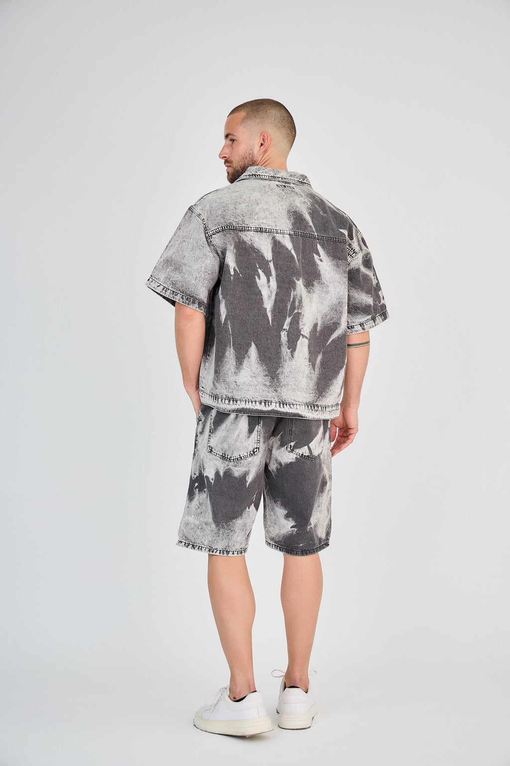 Ensemble Jeans Noir Tie-Dye