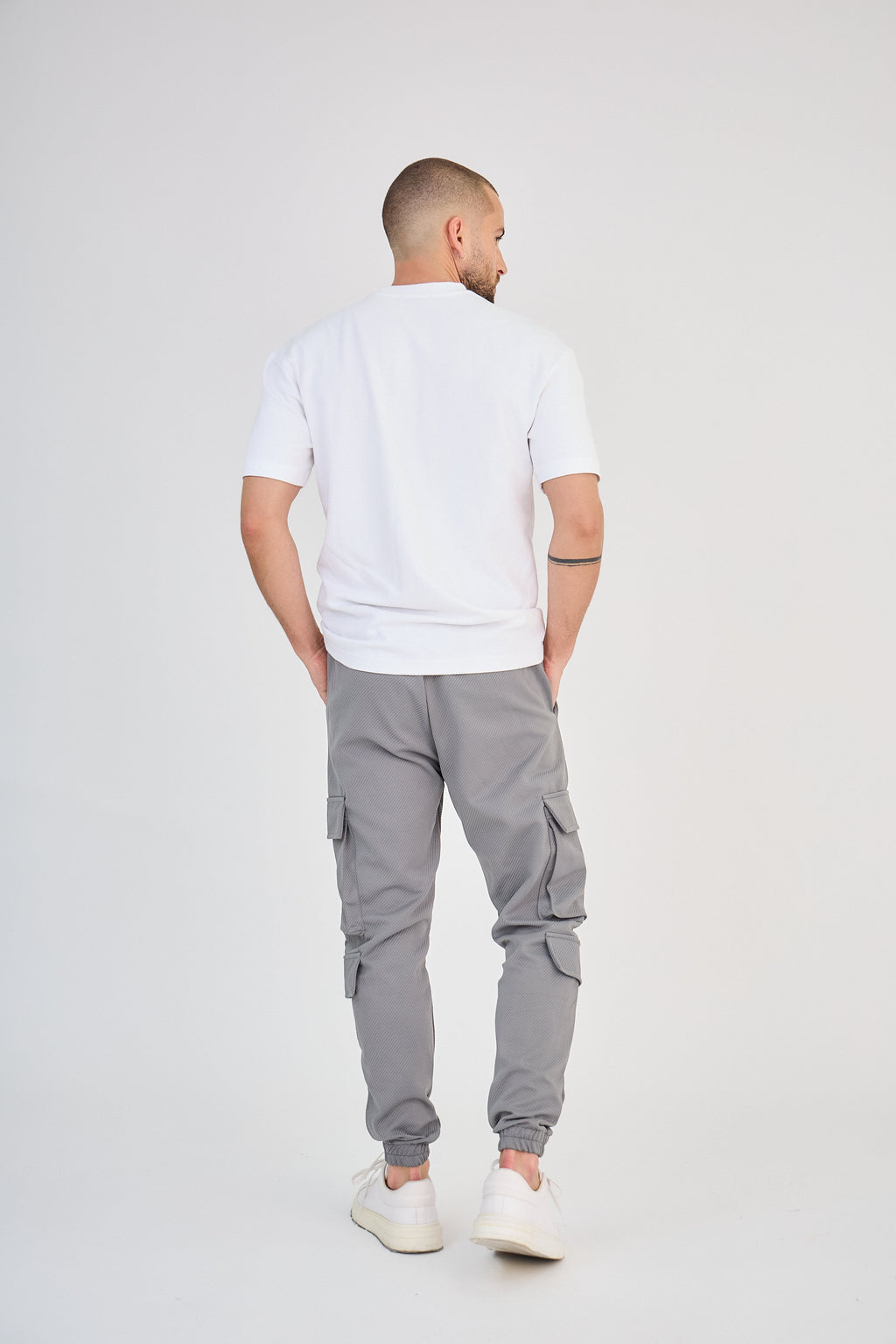 Pantalon Cargo Gris