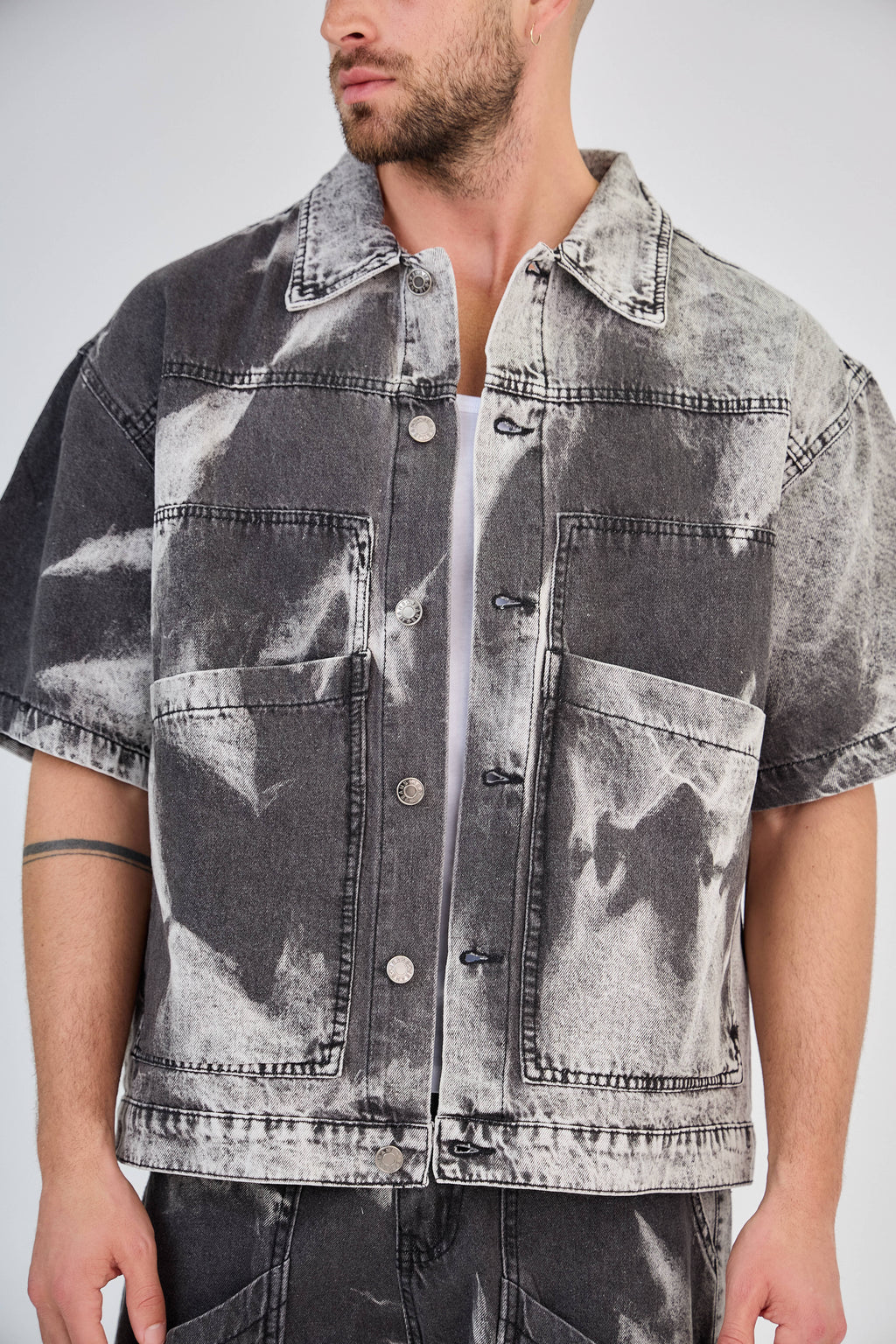 Ensemble Jeans Noir Tie-Dye