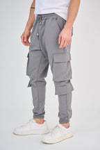 Grey Cargo Pants