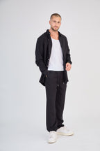 Black Long Sleeve Linen Shirt