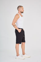 Short en Lin Noir