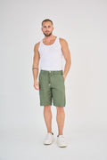 Short en Lin Vert
