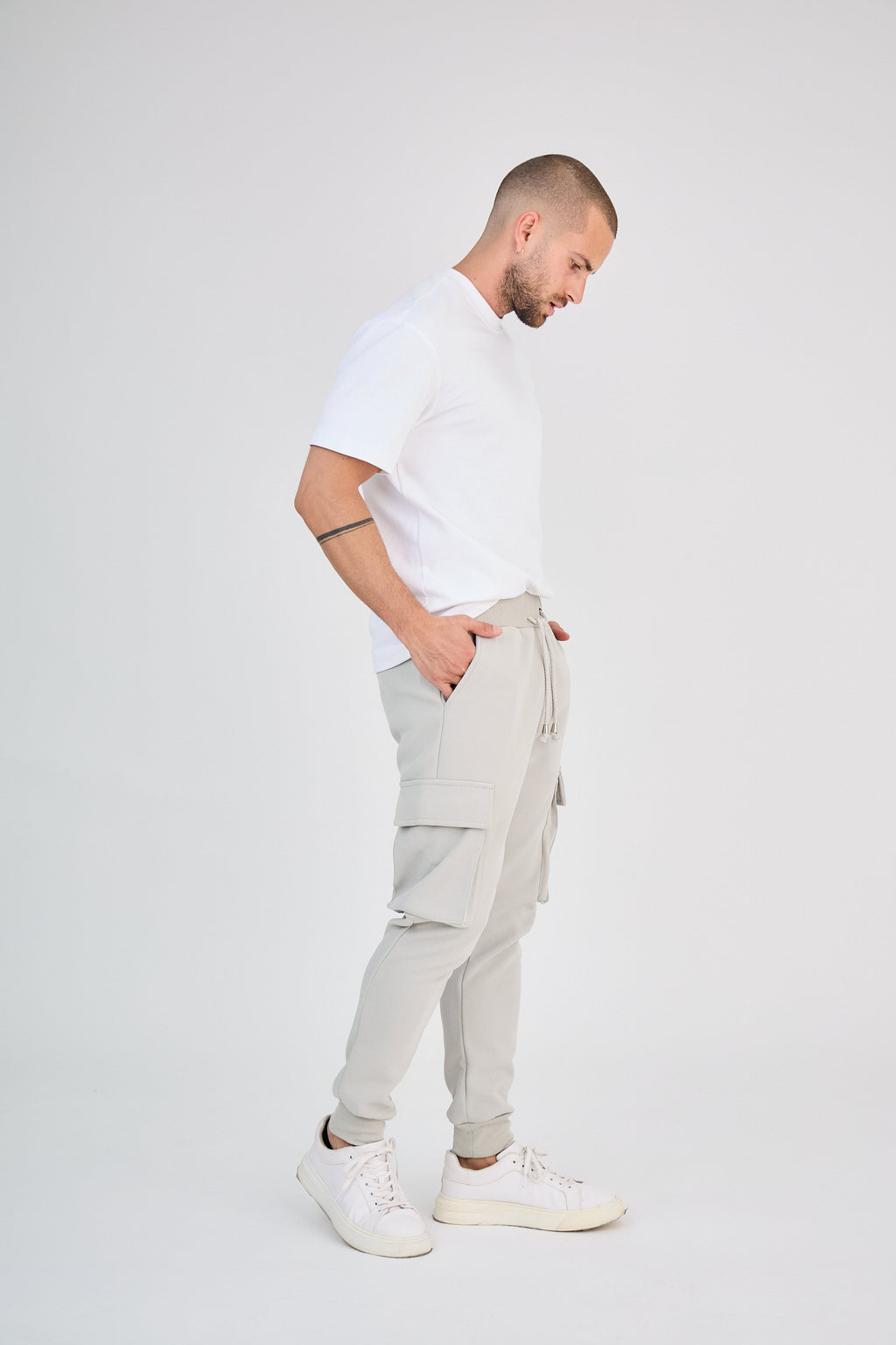 Pantalon Cargo Beige