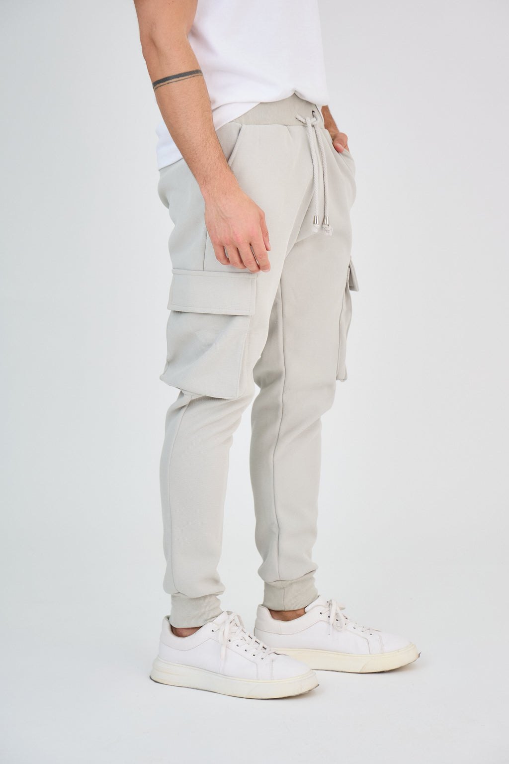 Pantalon Cargo Beige