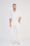 Shirt &amp; Pants Set - White