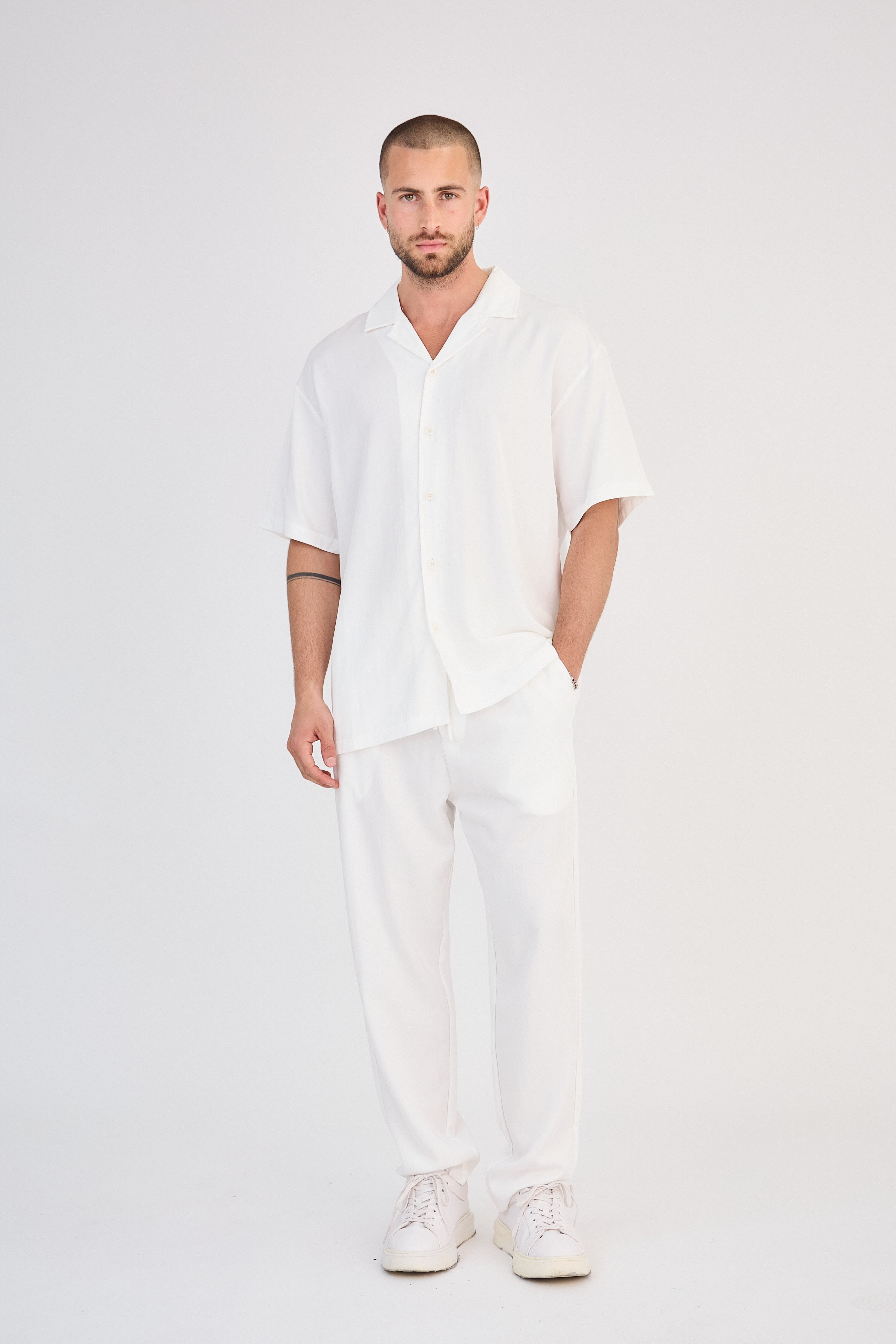 Shirt &amp; Pants Set - Beige