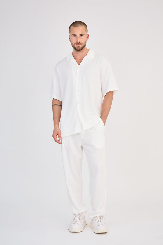 Ensemble Chemise & Pantalon - Blanc