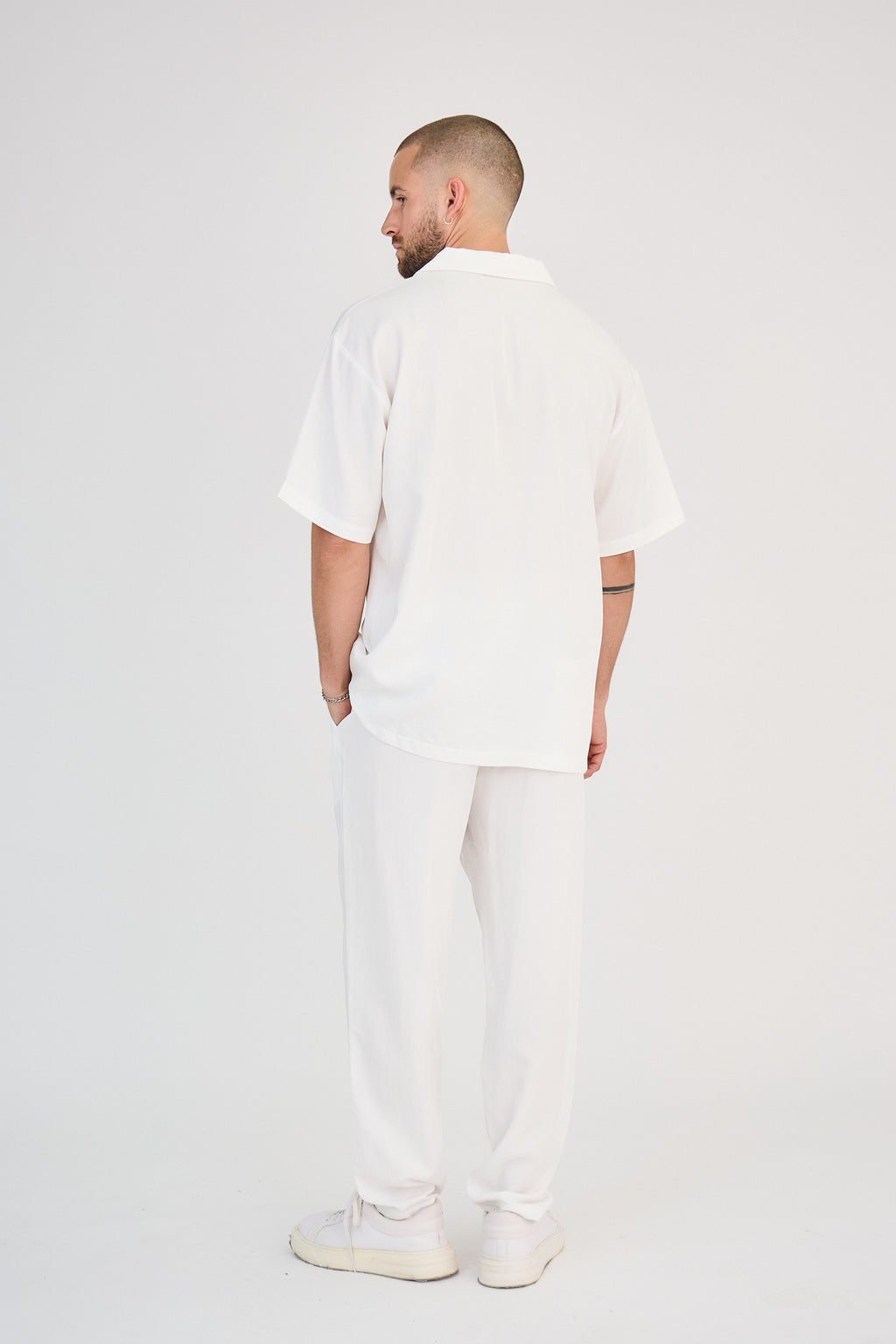 Shirt &amp; Pants Set - White