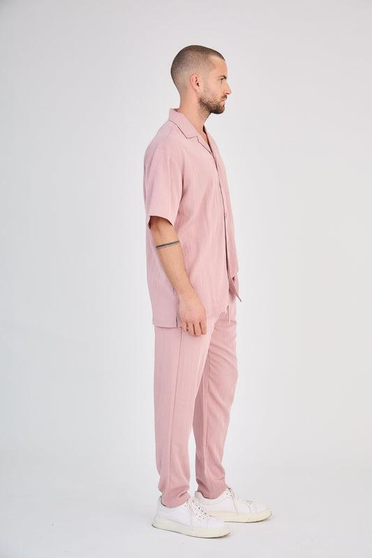 Ensemble Chemise & Pantalon - Rose