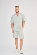 Fluid Shirt &amp; Shorts Set - Green