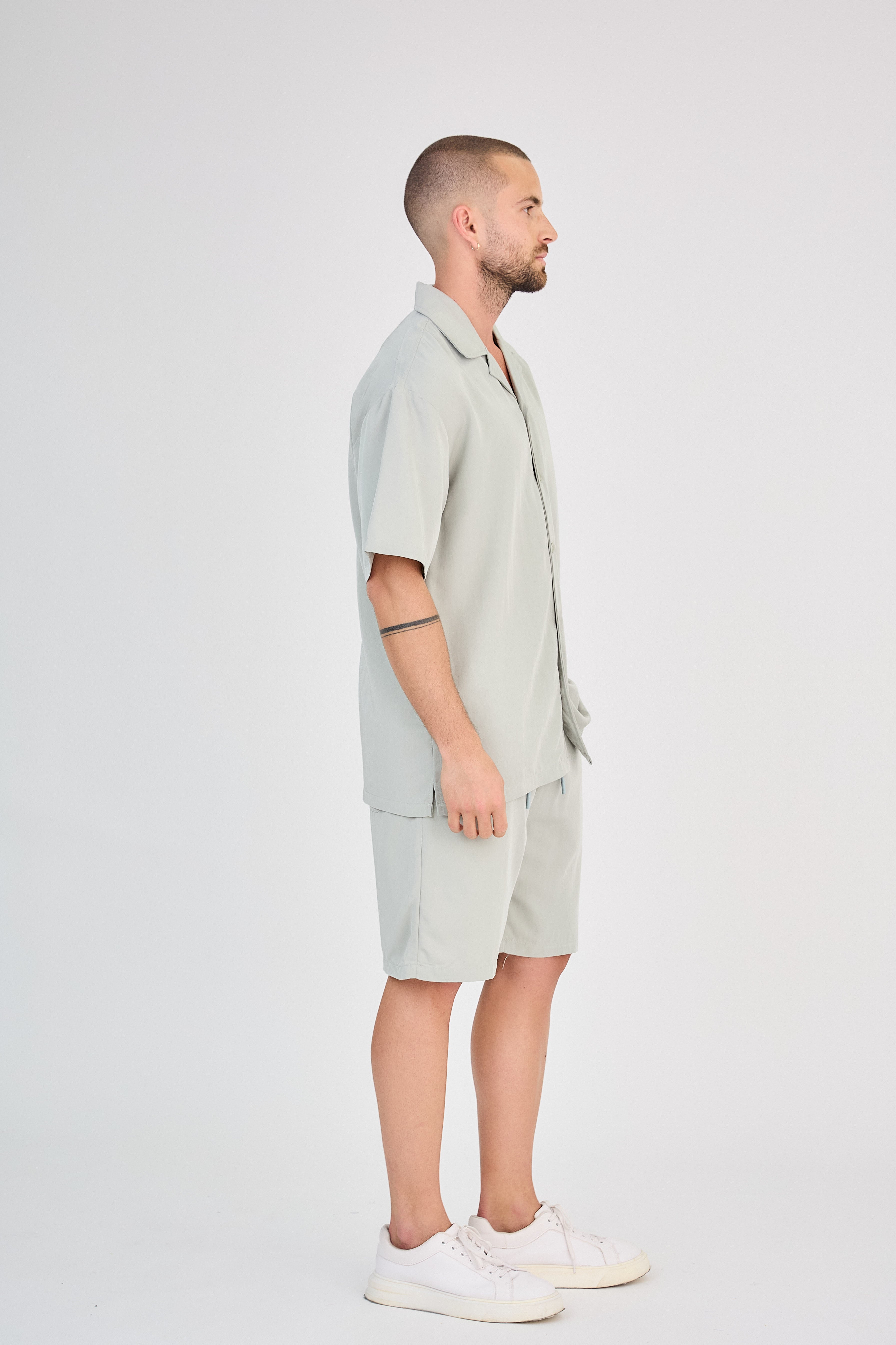 Ensemble Fluide Chemise & Short-vert