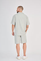 Fluid Shirt &amp; Shorts Set - Green