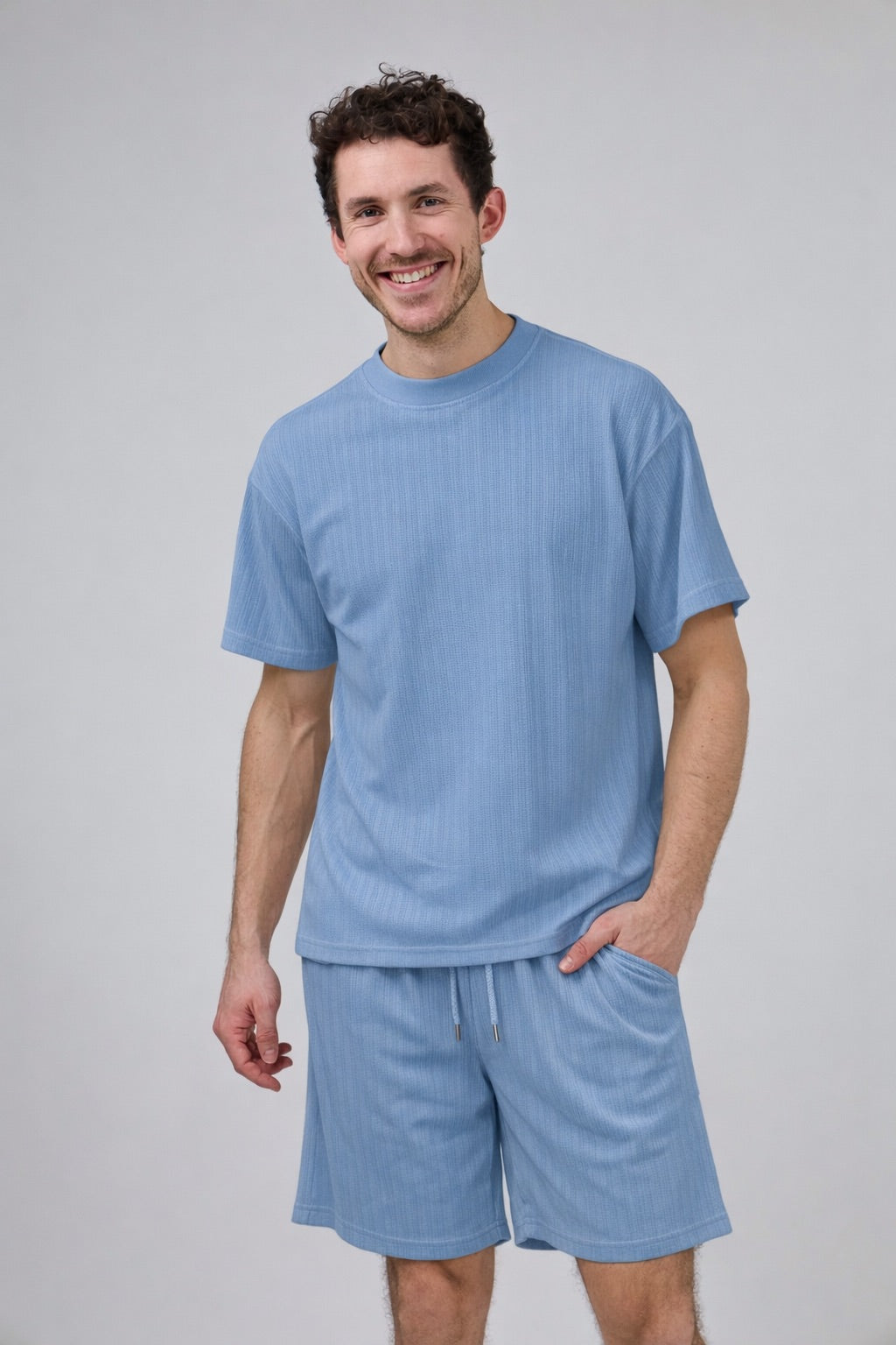 Ensemble décontracté homme T-shirt à manches courtes et short confortable respirant