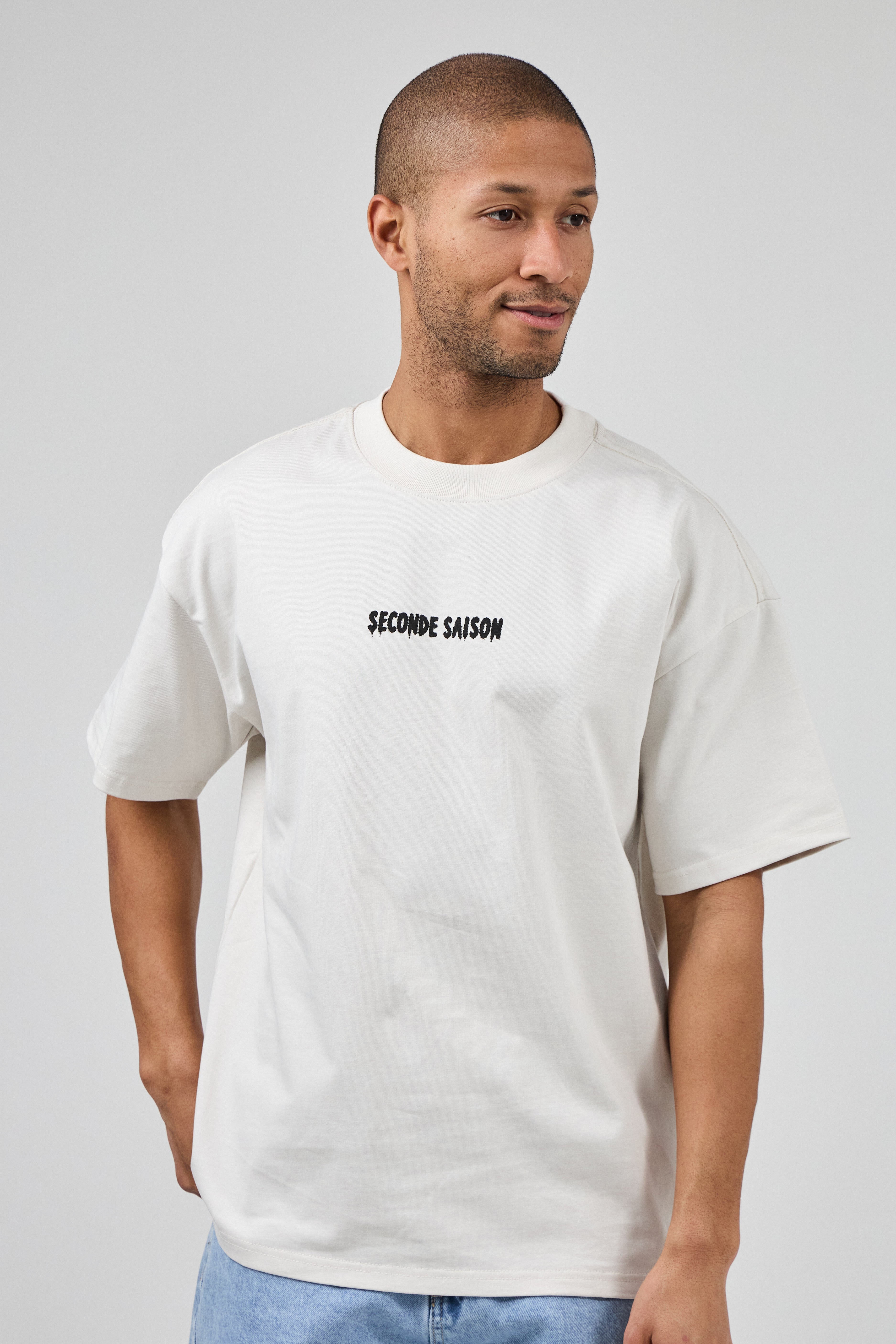 T-shirt oversize à logo imprimé “SECONDE SAISON”