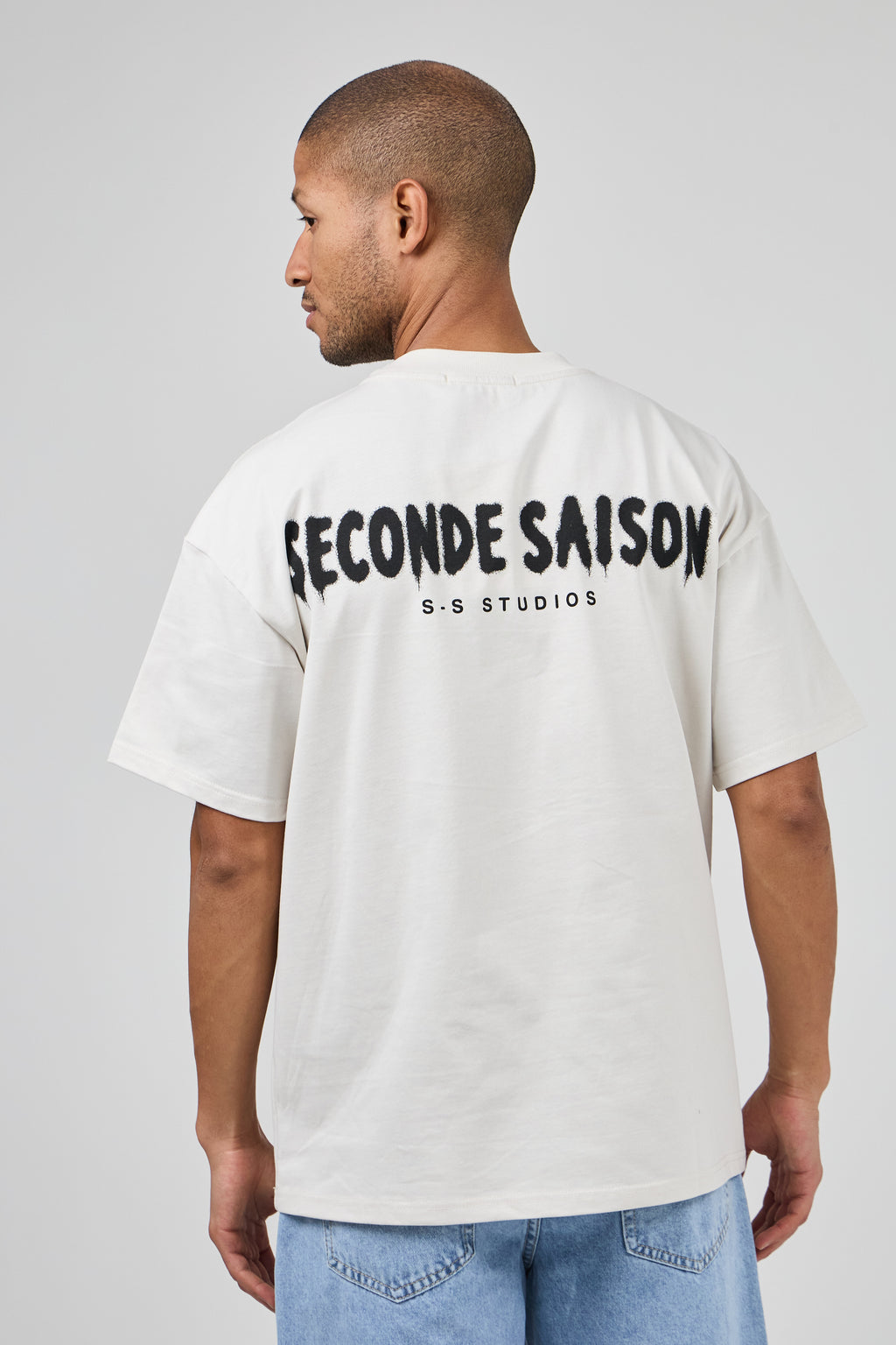 T-shirt oversize à logo imprimé “SECONDE SAISON”