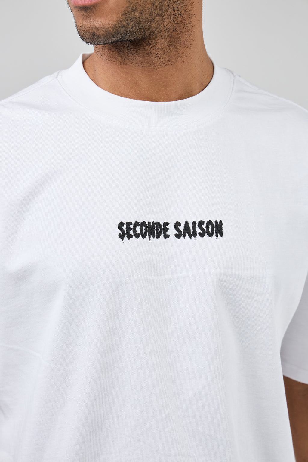 T-shirt oversize à logo imprimé “SECONDE SAISON”
