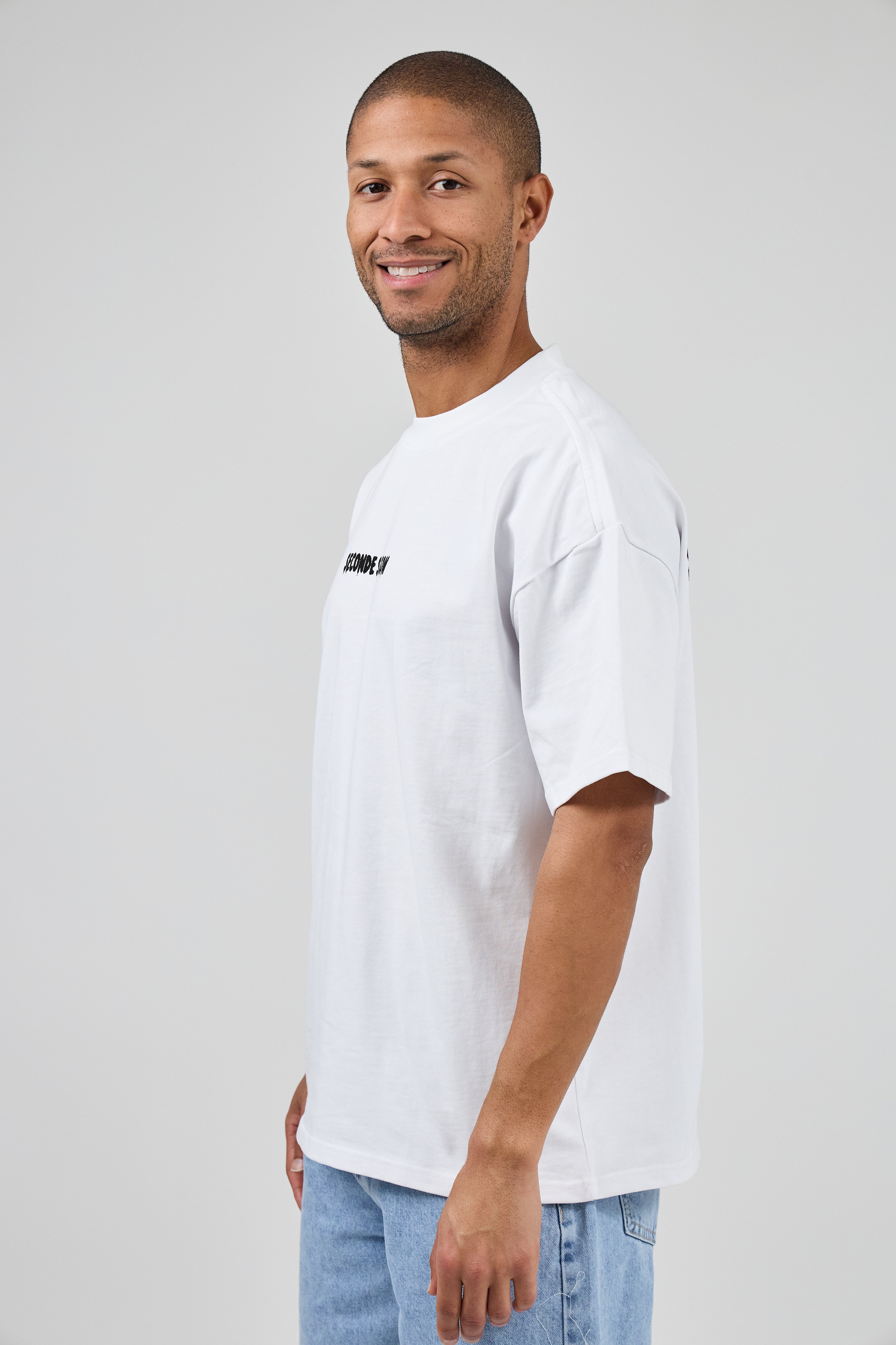 T-shirt oversize à logo imprimé “SECONDE SAISON”