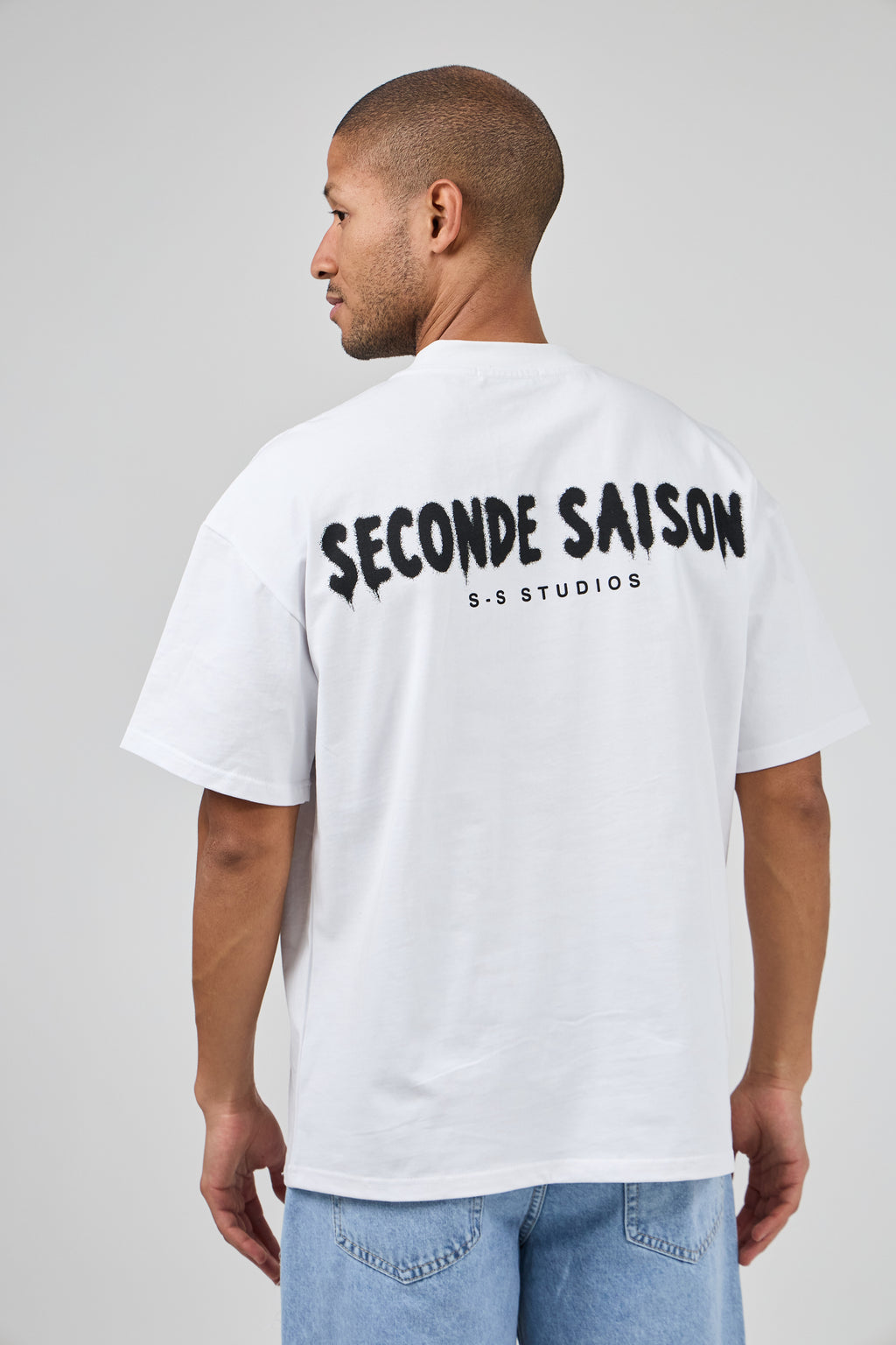 T-shirt oversize à logo imprimé “SECONDE SAISON”
