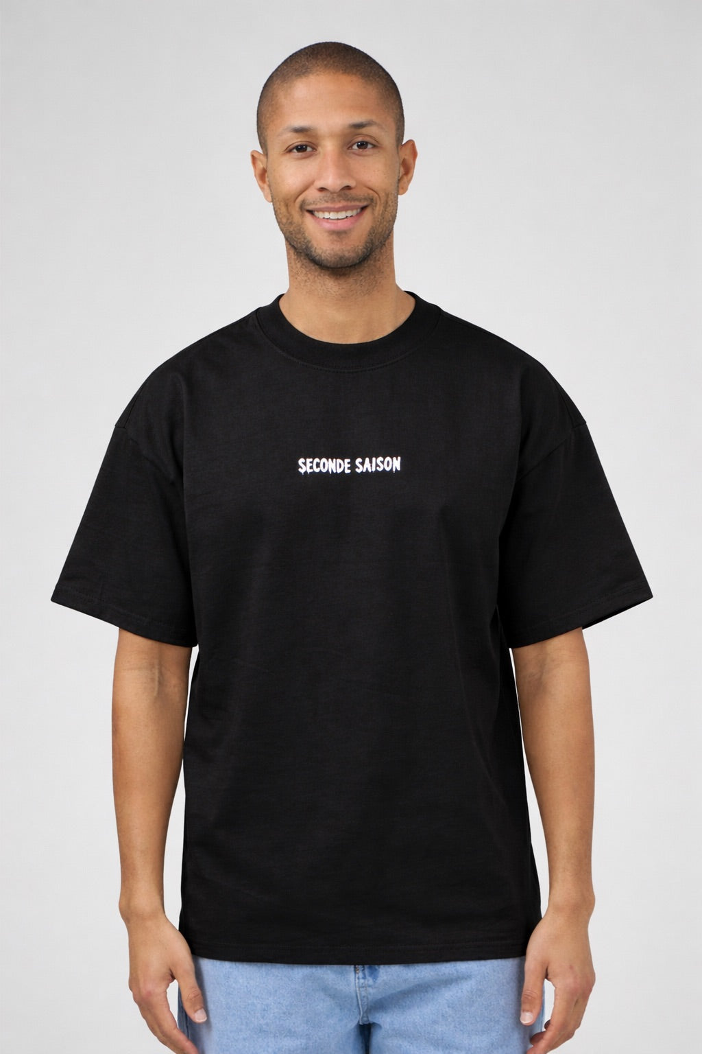 T-shirt oversize à logo imprimé “SECONDE SAISON”