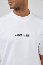 T-shirt oversize homme avec couture dorsale structurée
