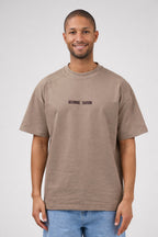 T-shirt oversize homme avec couture dorsale structurée