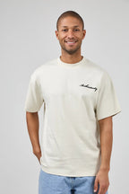 T-shirt Homme à Manches Courtes avec Broderie “Authenticity” et Patch Texturé au Dos