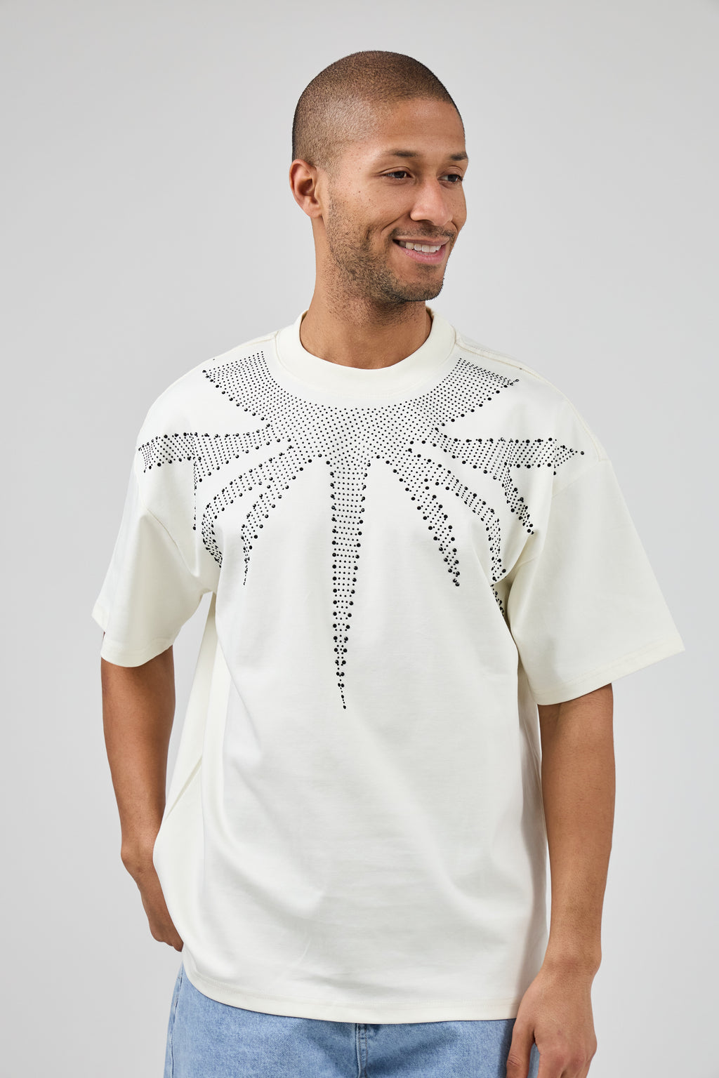 T-shirt Homme à Manches Courtes avec Motif Graphique
