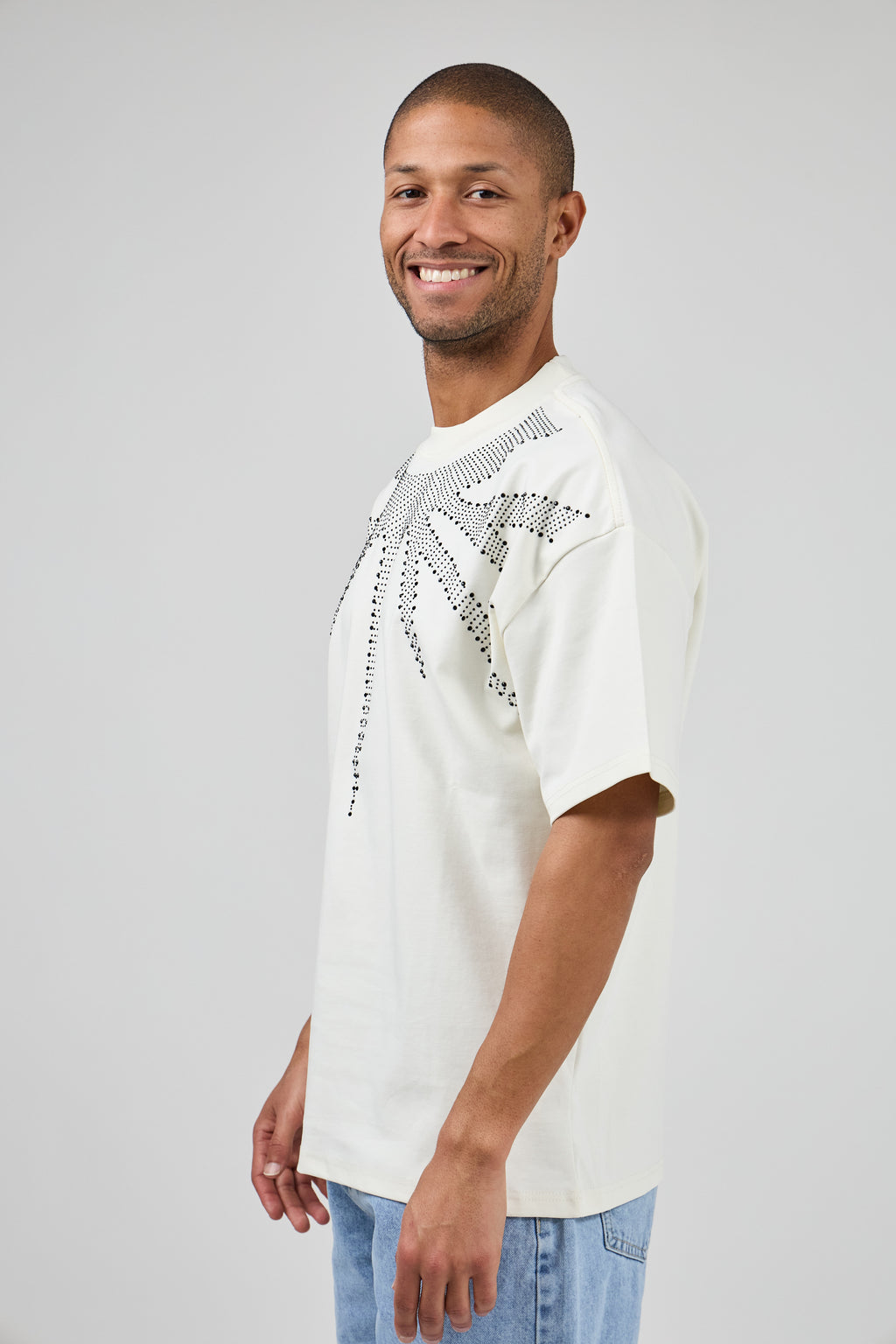 T-shirt Homme à Manches Courtes avec Motif Graphique