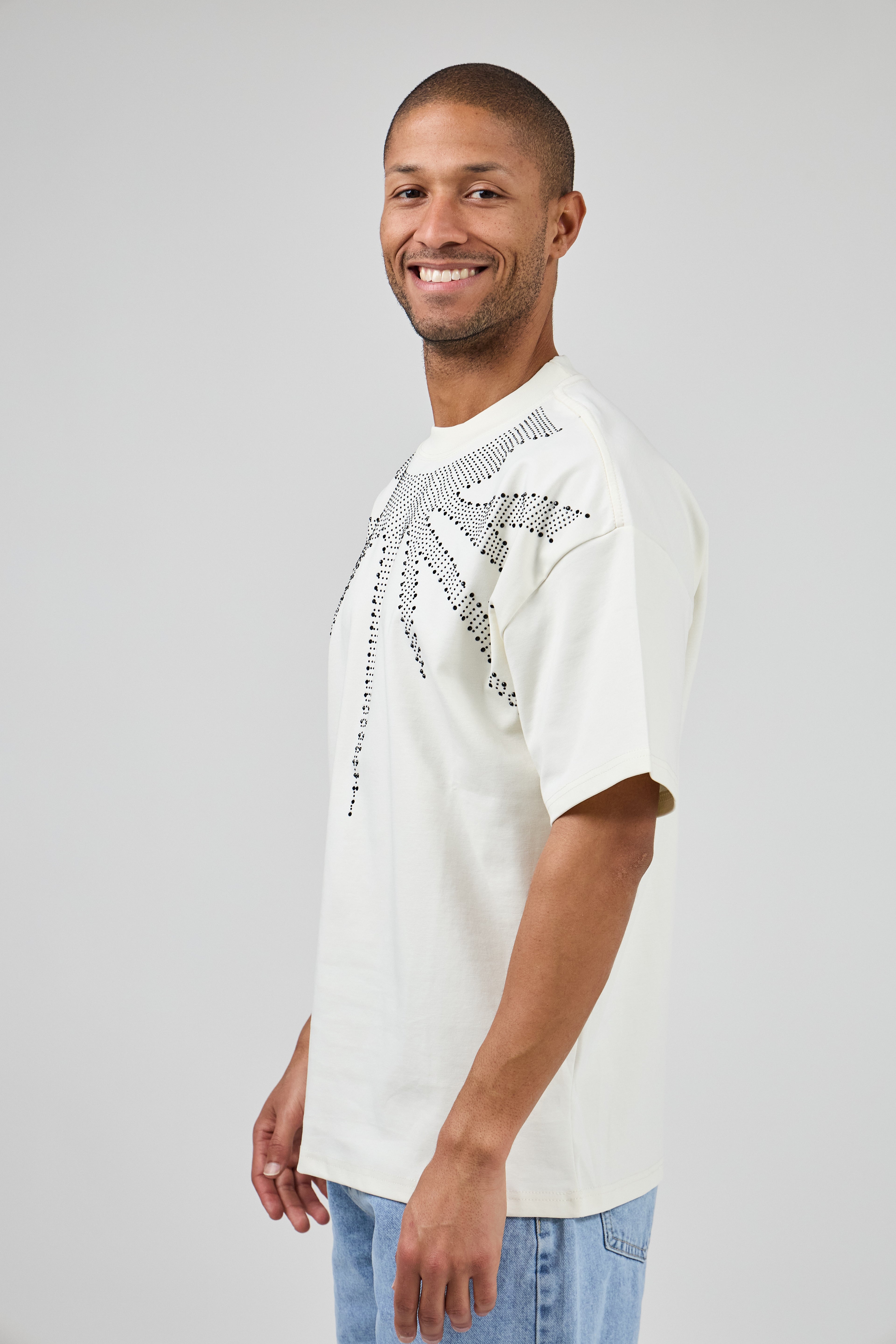 T-shirt Homme à Manches Courtes avec Motif Graphique