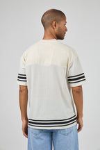 T-shirt Homme Style Sportif Texturé avec Numéro 24 et Manches Rayées