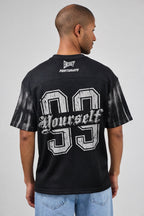 T-shirt homme style jersey graphique « Be Yourself 99 »