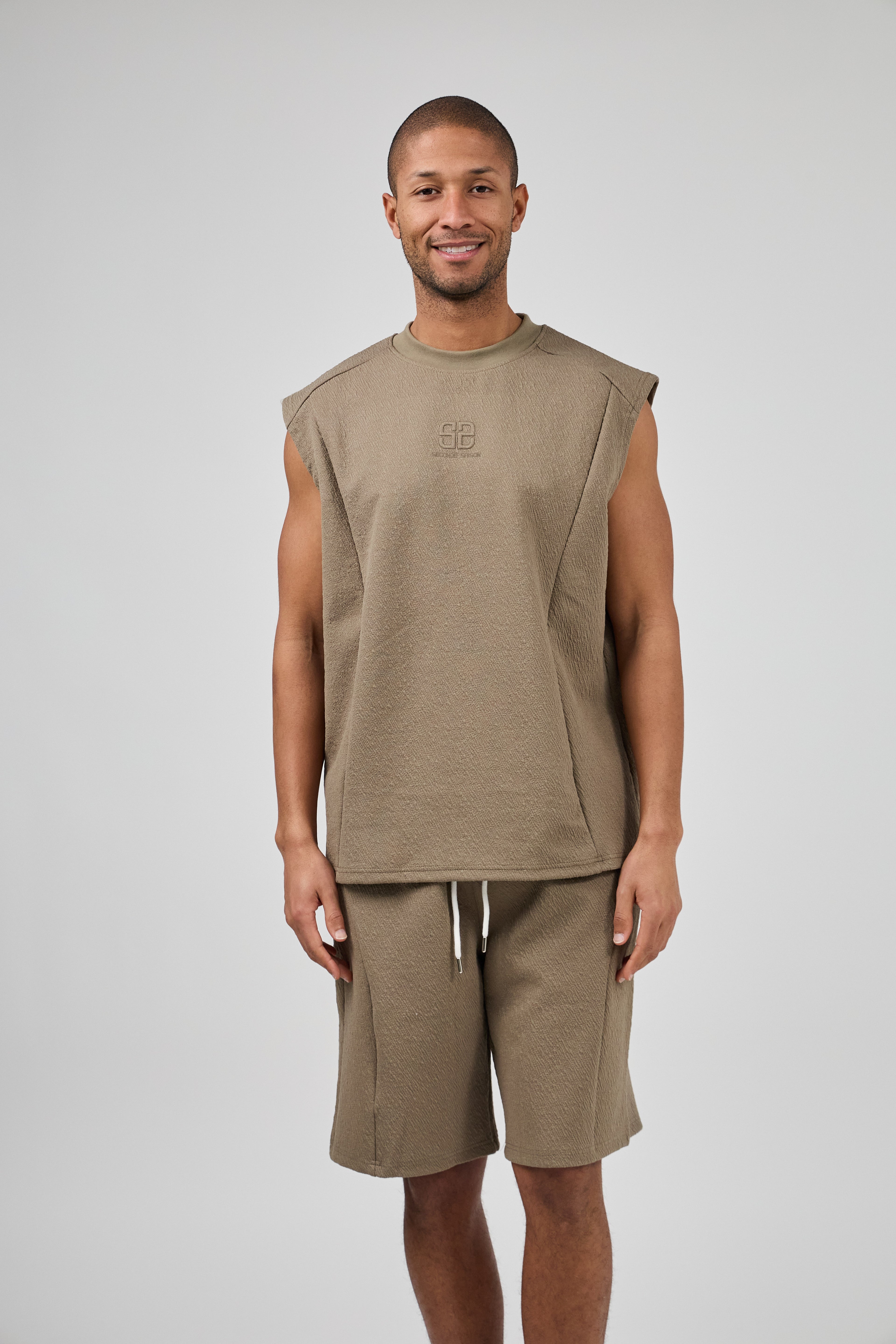 Ensemble Homme Décontracté Sans Manches avec Short
