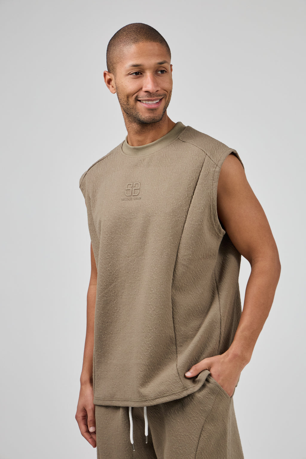 Ensemble Homme Décontracté Sans Manches avec Short