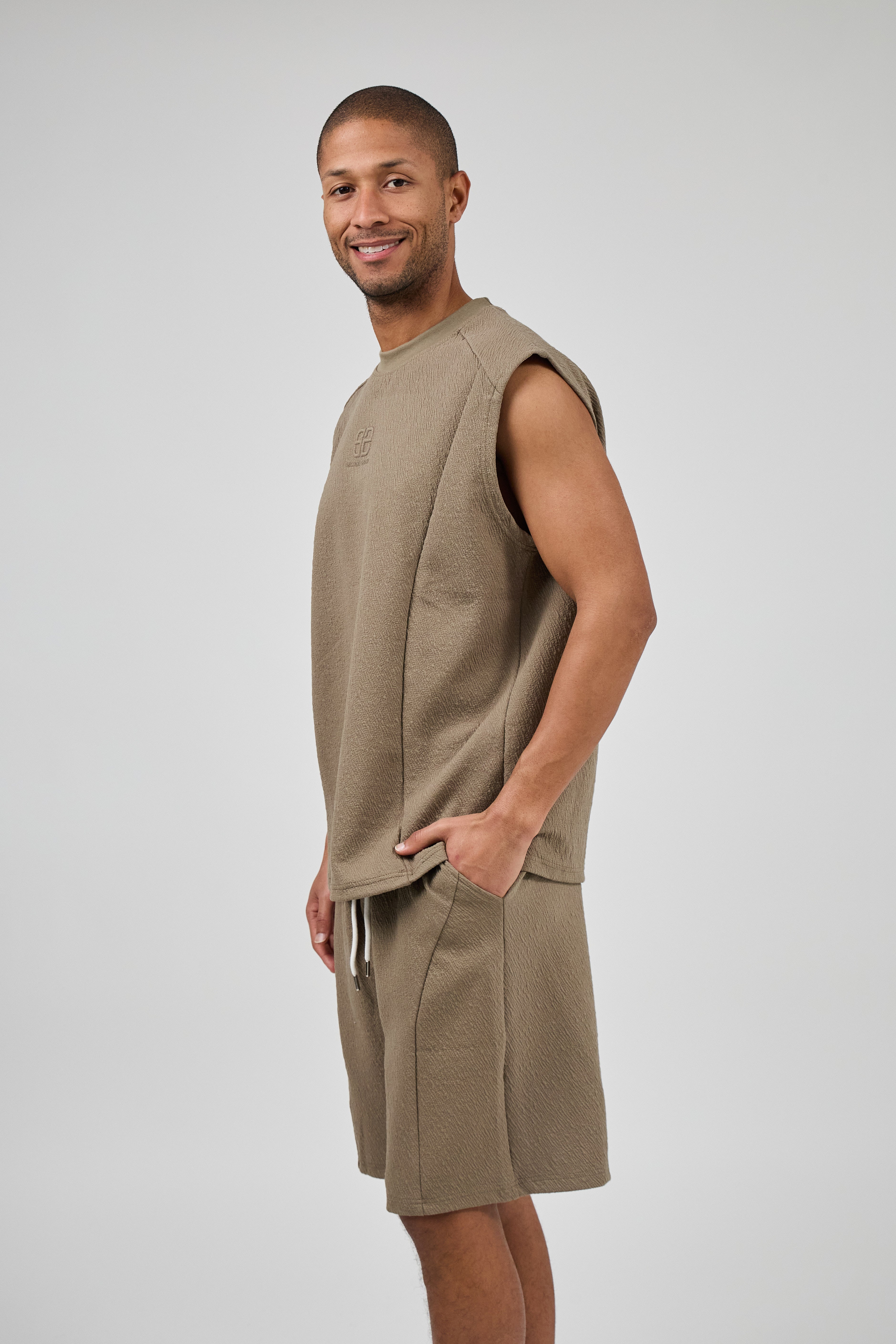 Ensemble Homme Décontracté Sans Manches avec Short