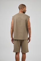 Ensemble Homme Décontracté Sans Manches avec Short