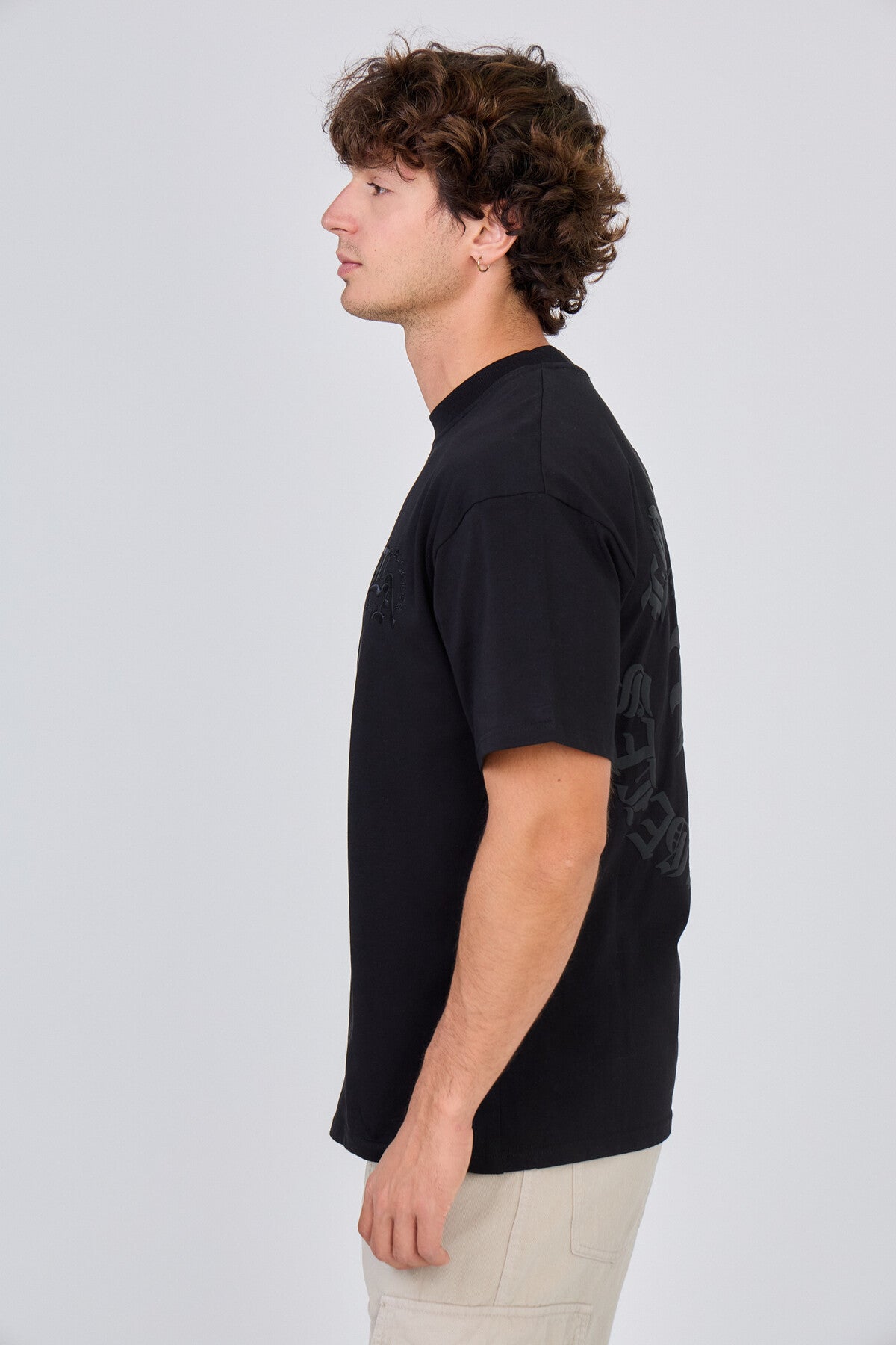 LA Embroidered Black T-Shirt