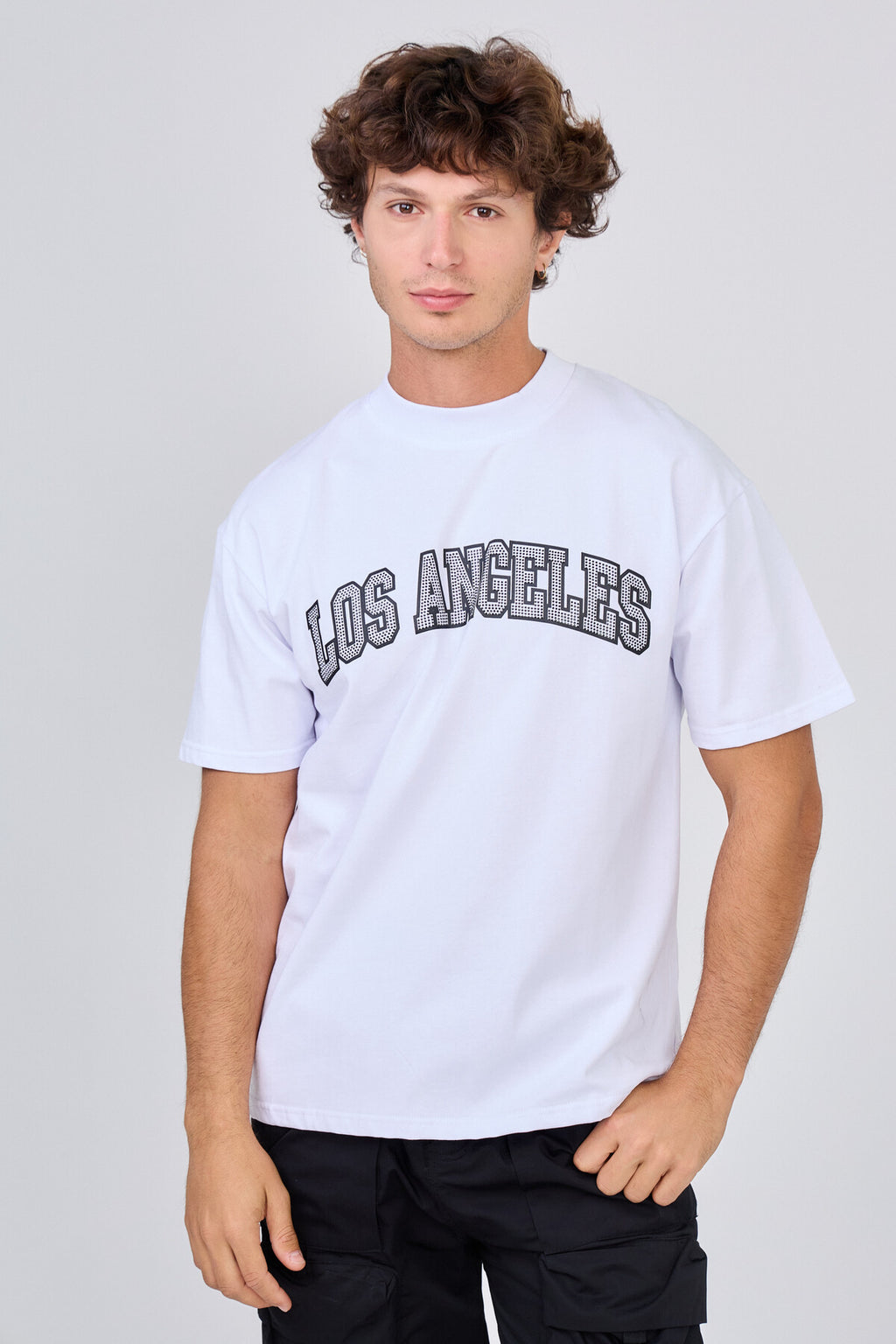 T-Shirt Noir "Los Angeles" Palms City of Angels