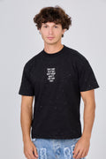 Black T-Shirt "Just work for it"