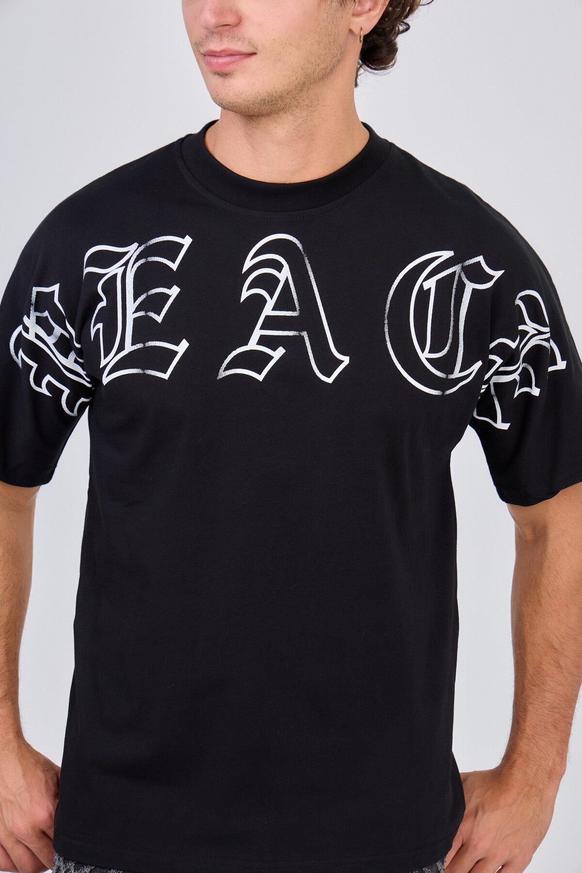 T-Shirt Noir Colombe Peace