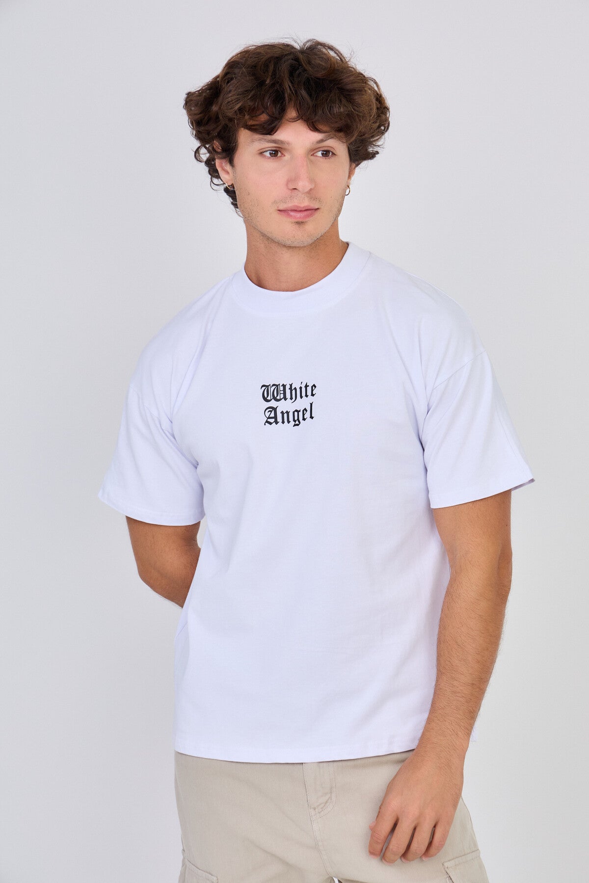 T-Shirt Noir "White Angel"