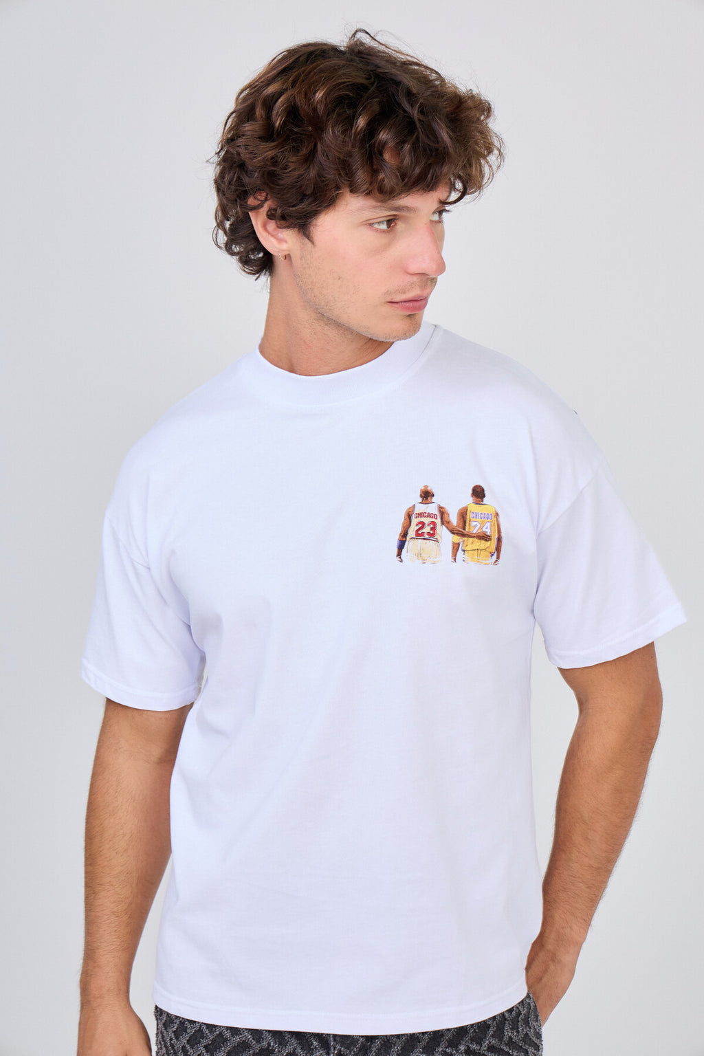 T-Shirt Noir "Chicago" Baskeball