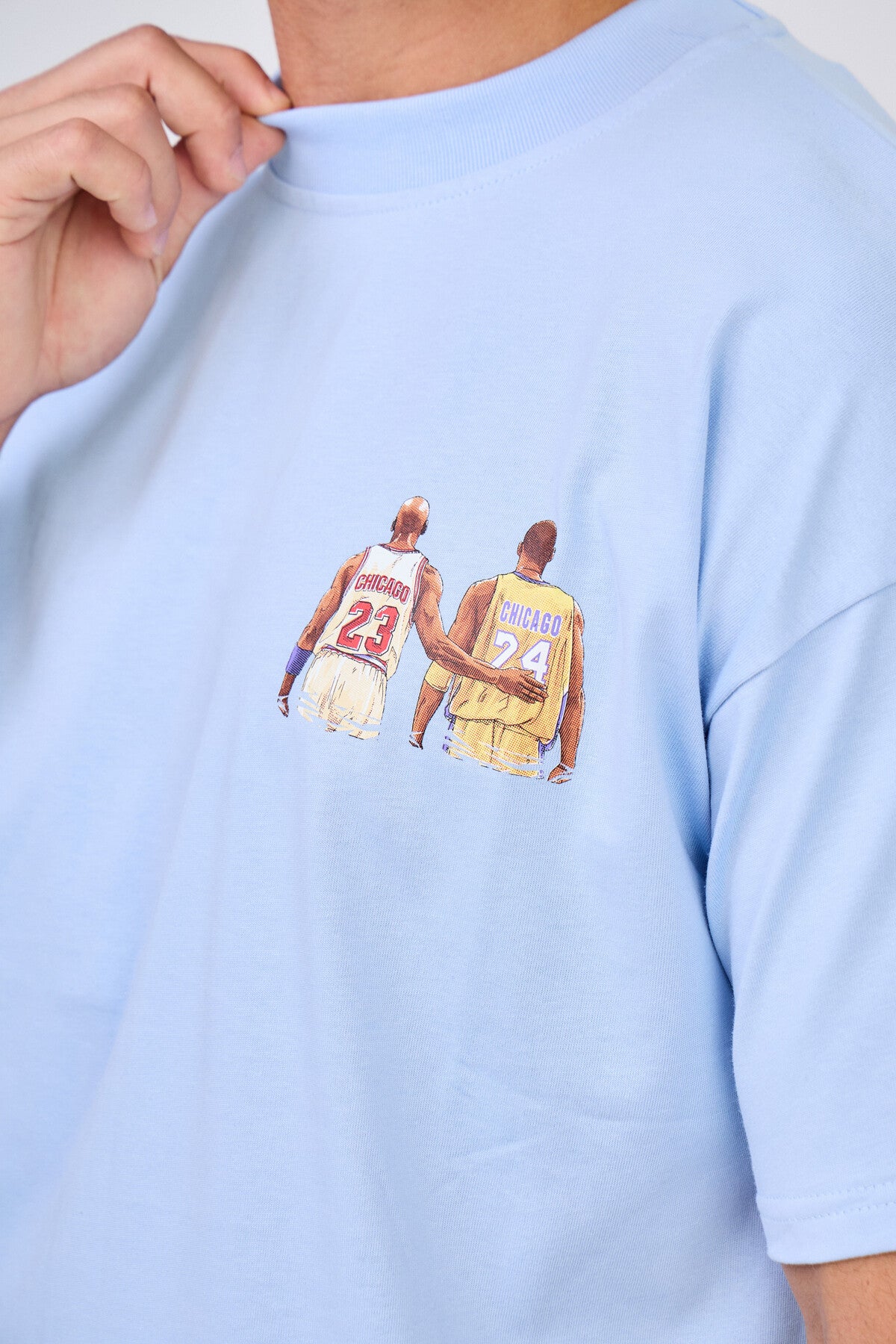 T-Shirt Bleu Clair "Chicago"