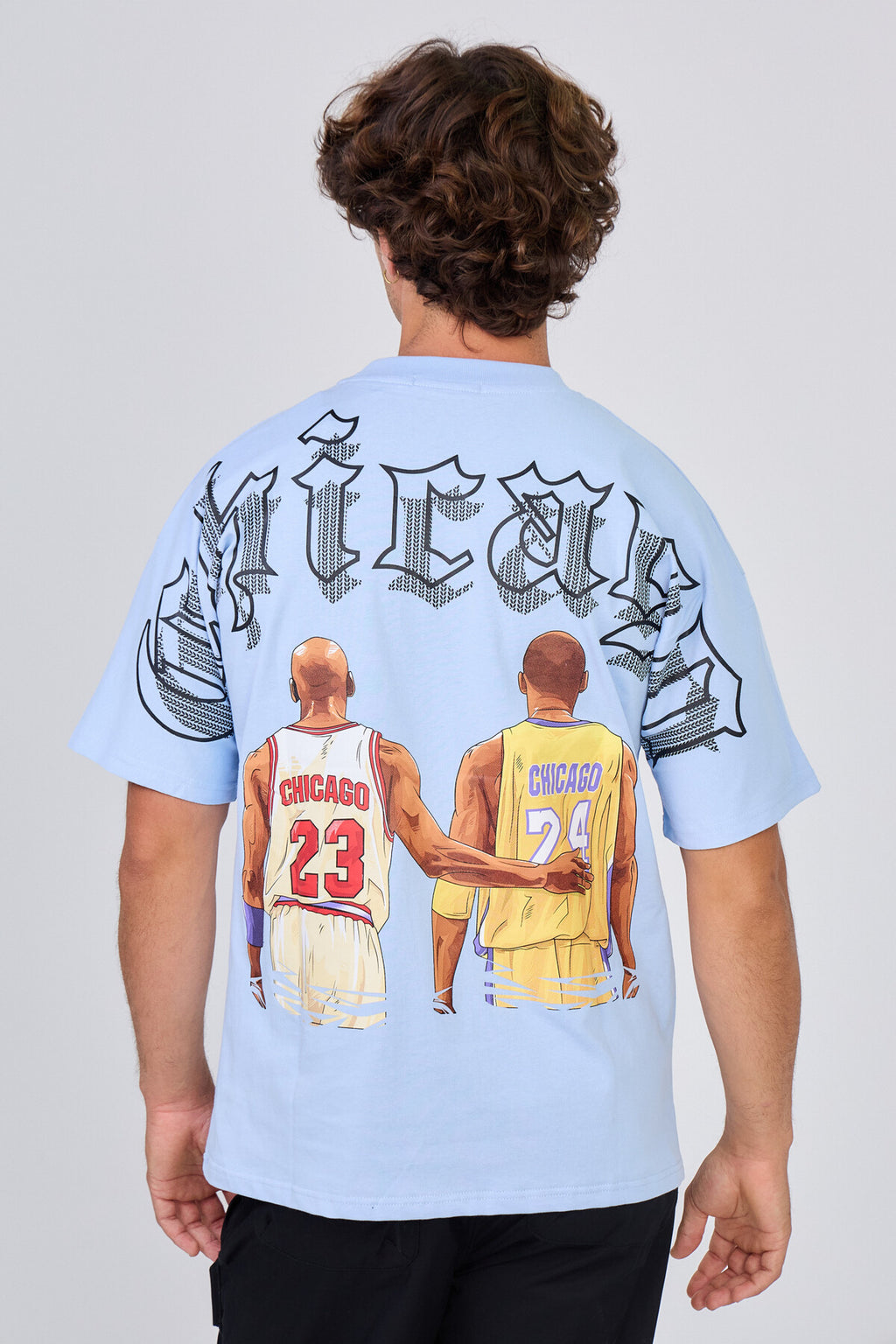 T-Shirt Noir "Chicago" Baskeball